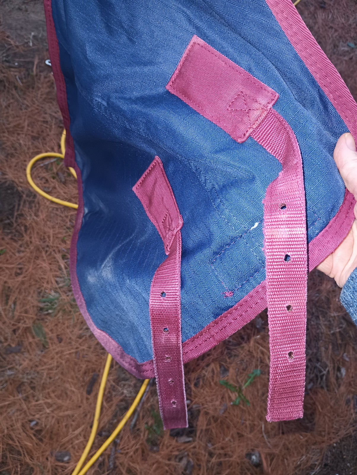 Ozark Leather Blue/Red Winter Horse Blanket 80"