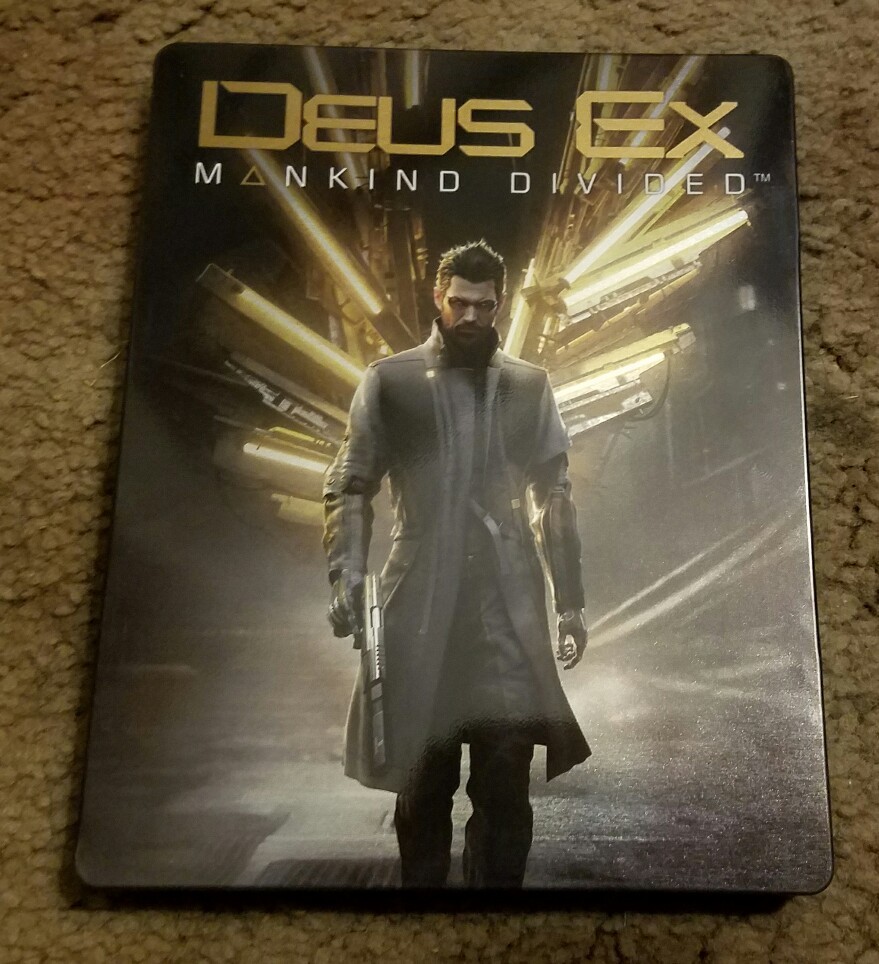 Deus Ex: Mankind Divided Steelbook Case Only *No Game*