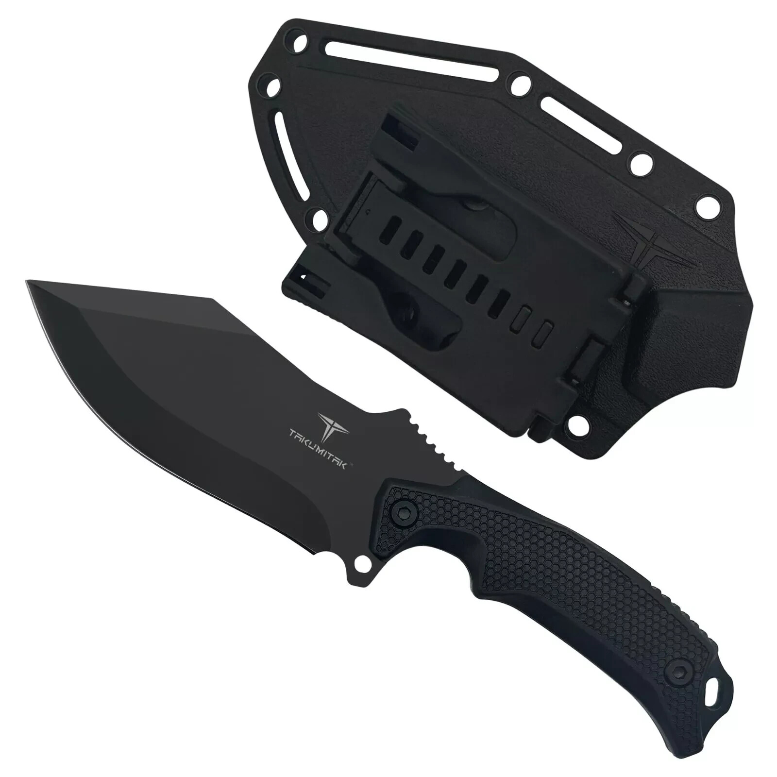 Takumitak 9" Hunting Gear Full Tang Fixed Blade Knife Camping Outdoor TKF319