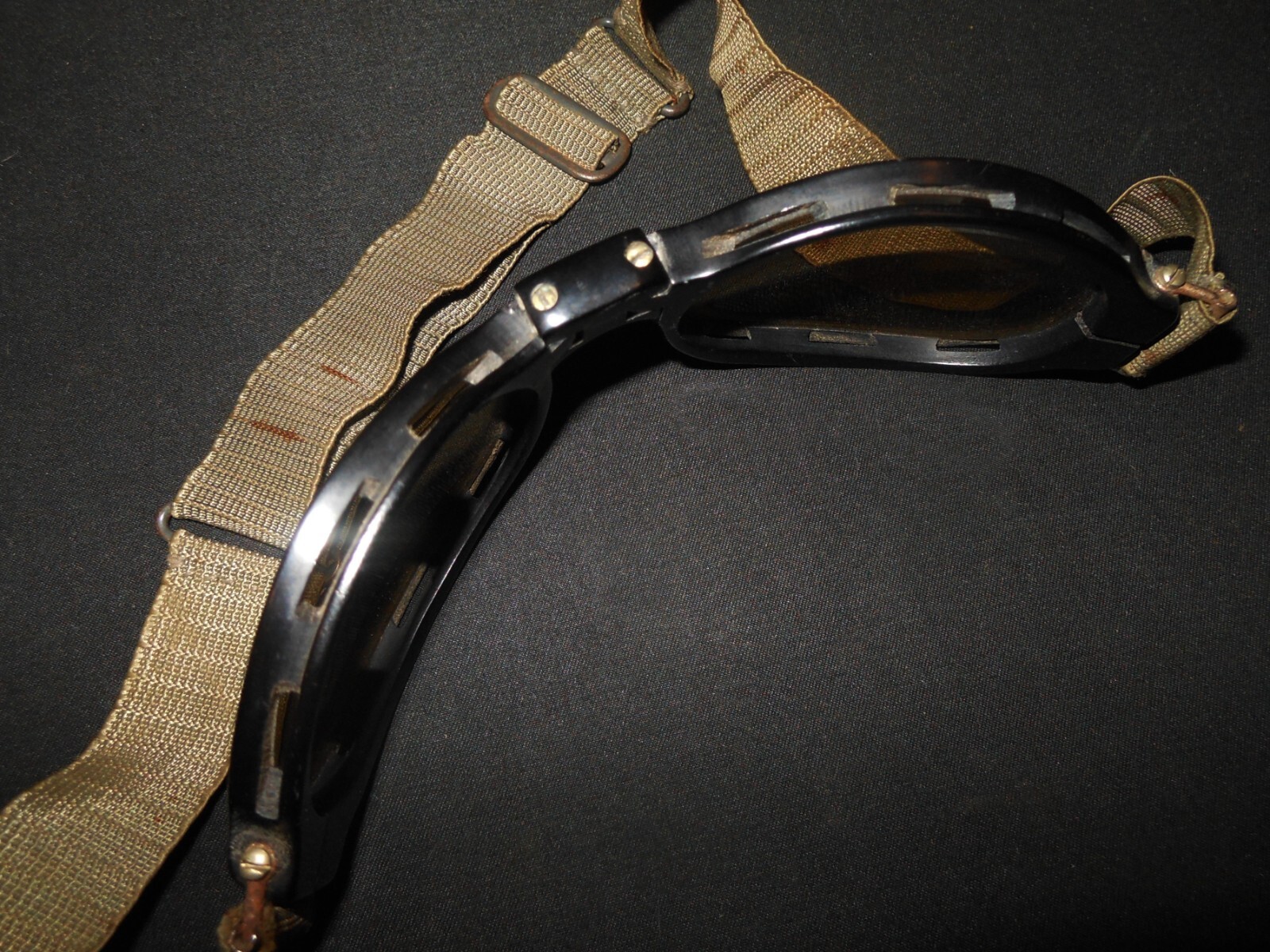 WW2 German Luftwaffe Nitsche u. Gunther - SPLINTER-PROOF GOGGLES - KC RECIPIENT