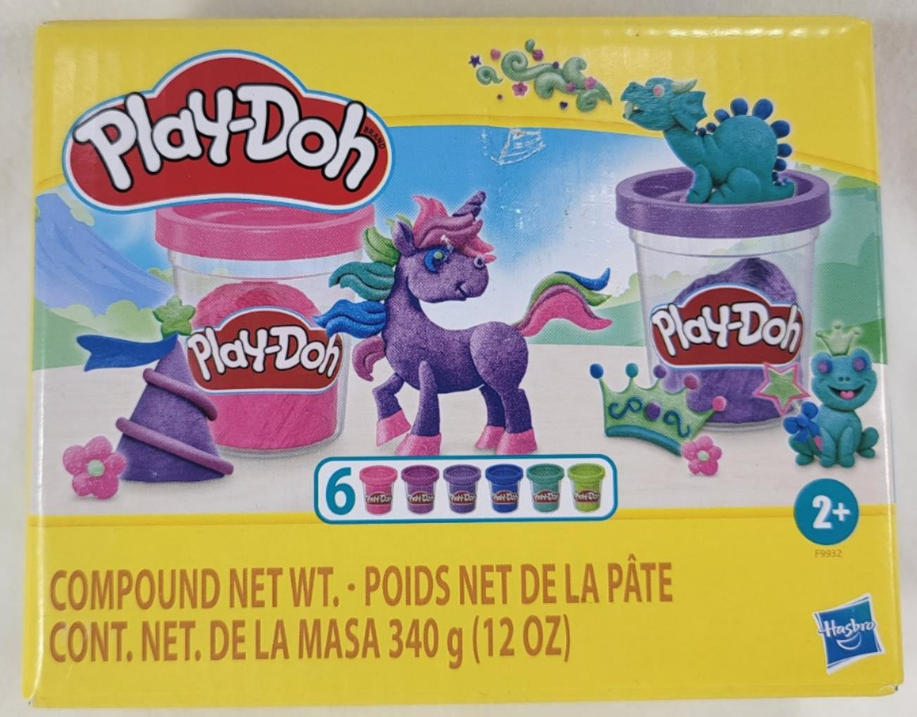 Play-Doh Sparkle Collection Set: 6 Non-Toxic Colors Blue Green Purple Pink