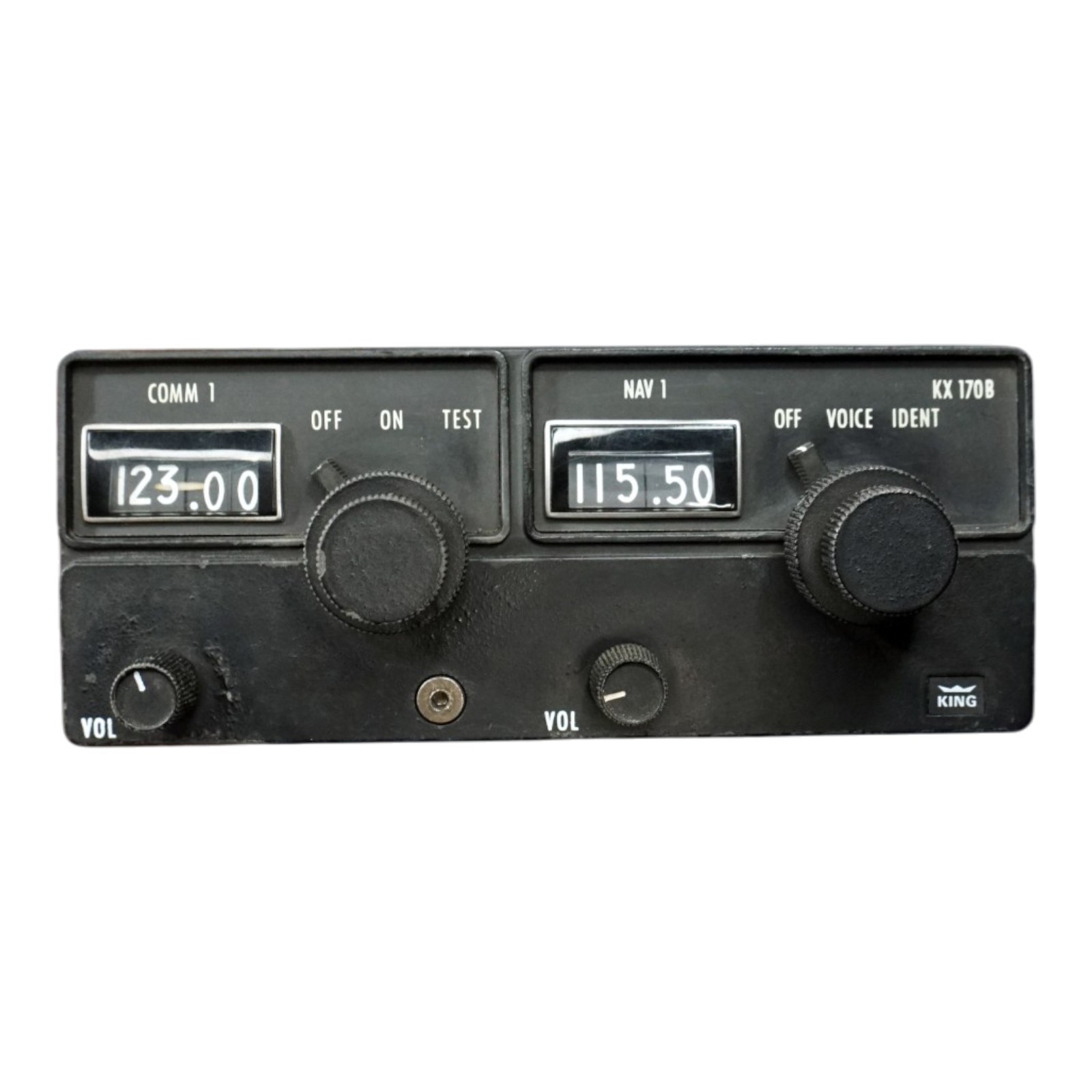 King KX170B NAV/COMM Radio 069-1020-00 Aircraft Avionics UNTESTED