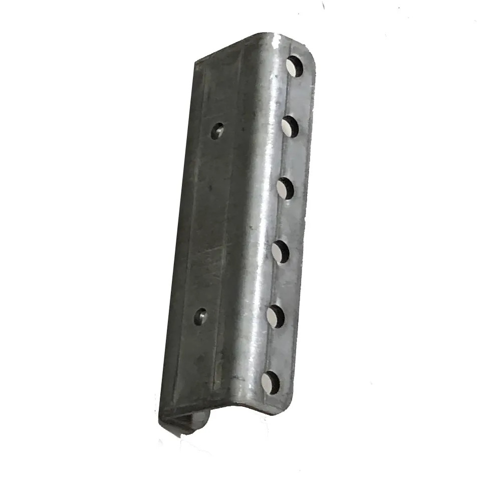 Weld-On 3-1/2" Wide Vertical Channel for Trailer A-Frame - 6 Hole
