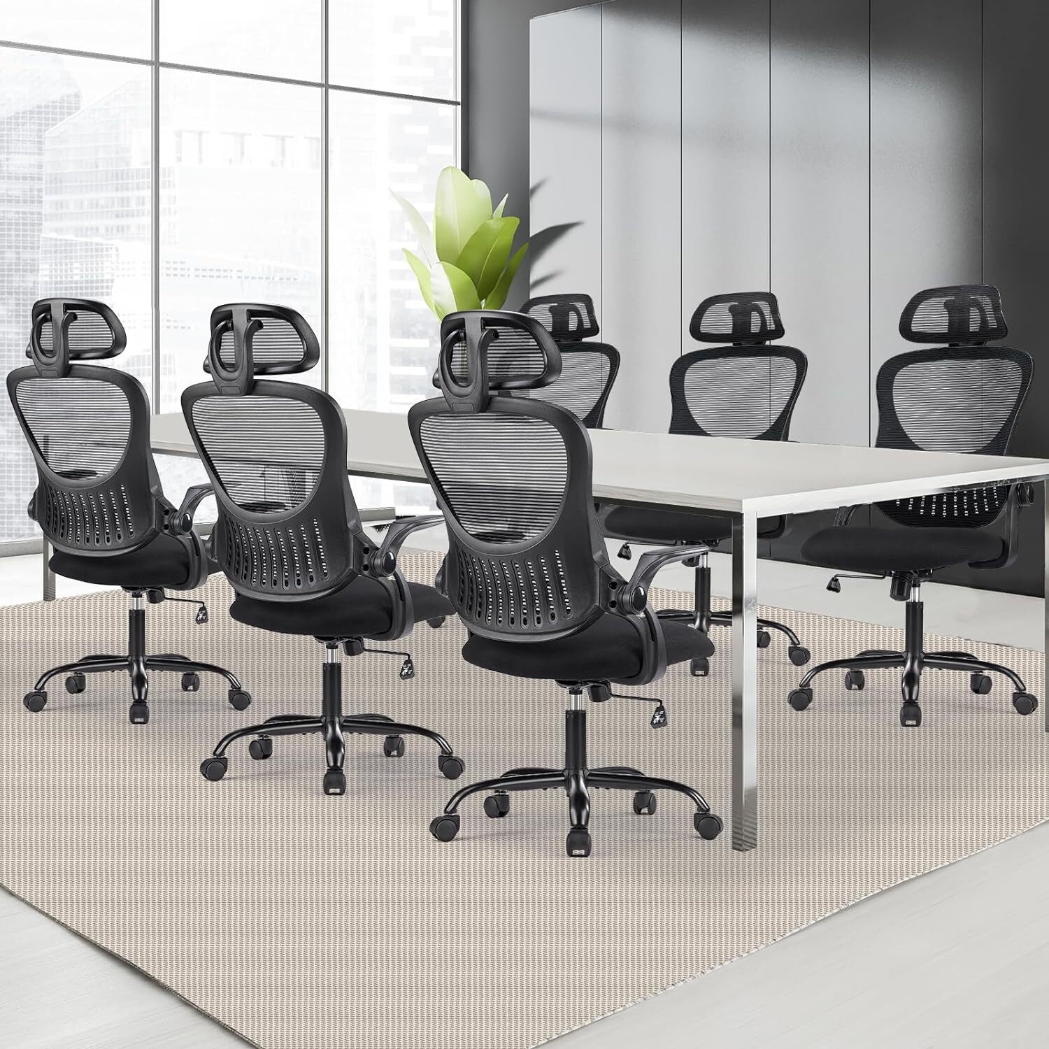 Home Office Computer Desk Chair Ergonomic High-Back Mesh Rolling Work Task Chair