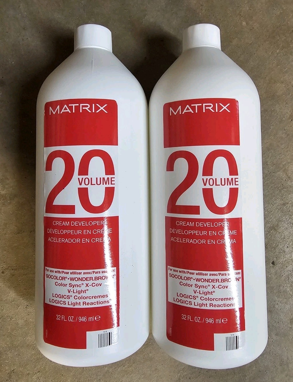 Matrix 20 Volume Cream Developer 32 oz  - PACK OF 2