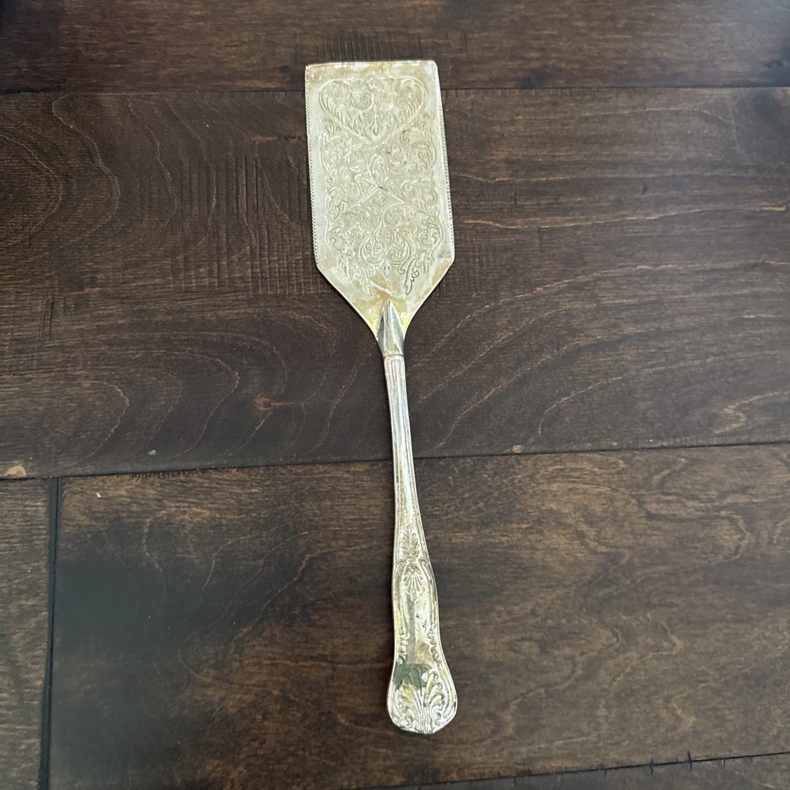 Large Silver Plate Serving Spatulas