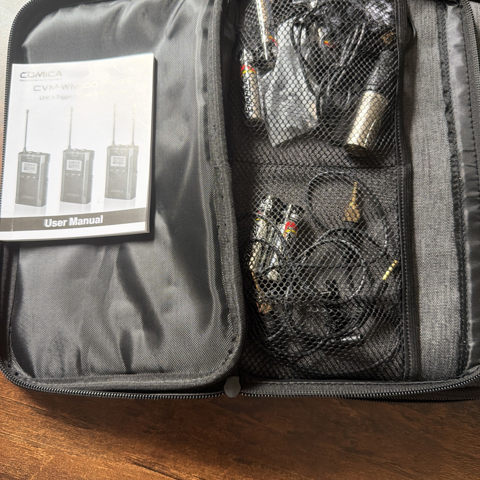 CoMica UHF 48 Channel Wireless Dual Lavalier Microphone System CVM-WM100 PLUS
