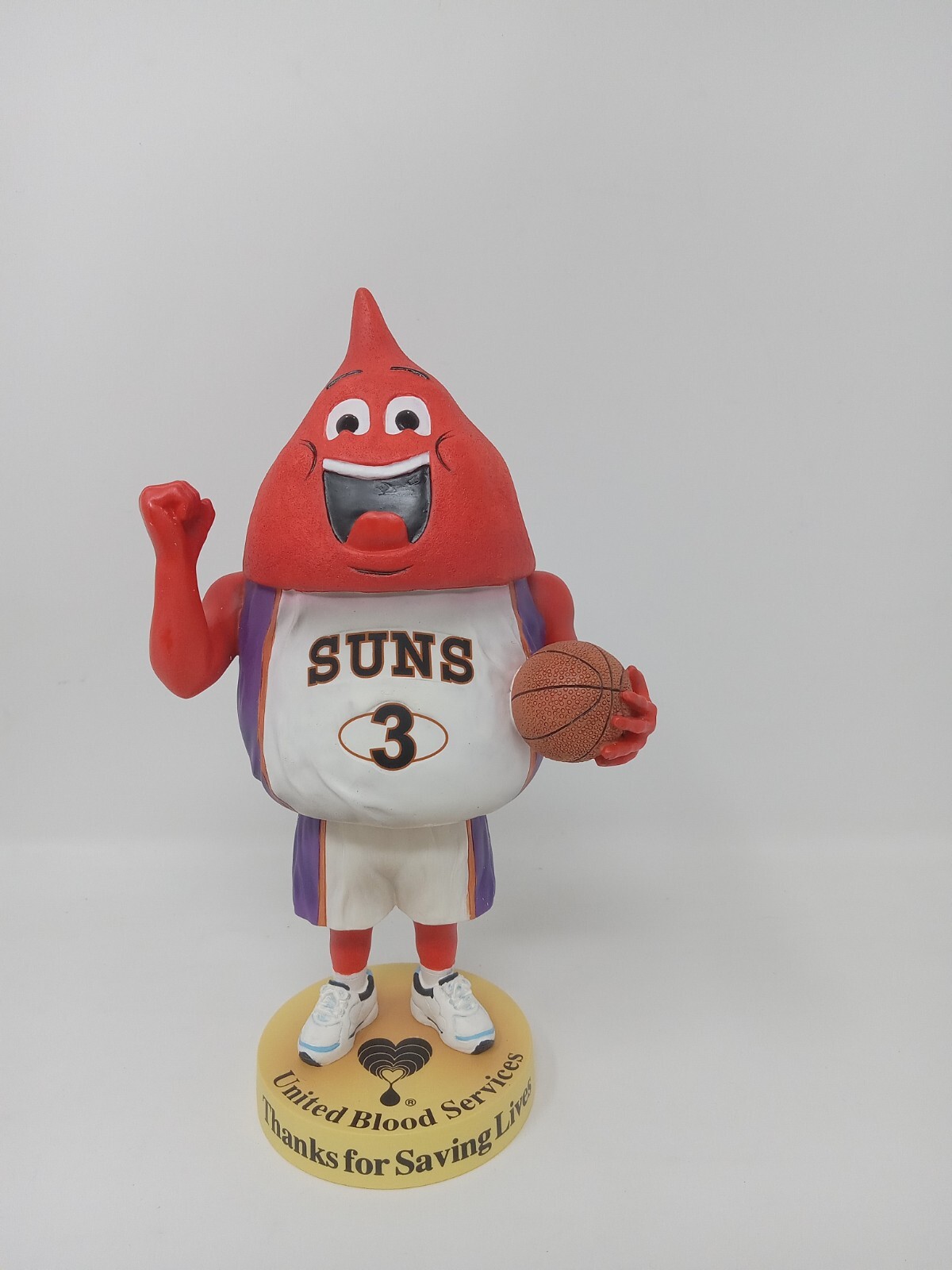 Phoenix Suns Bobble Galore Bobble Head Ubie #3 United Blood Services Very Nice