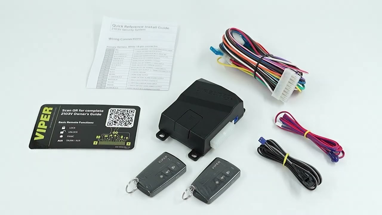 VIPER 2103V / 1-WAY KEYLESS ENTRY SYSTEM W/ (2) 4-BUTTON REMOTES **NEW**