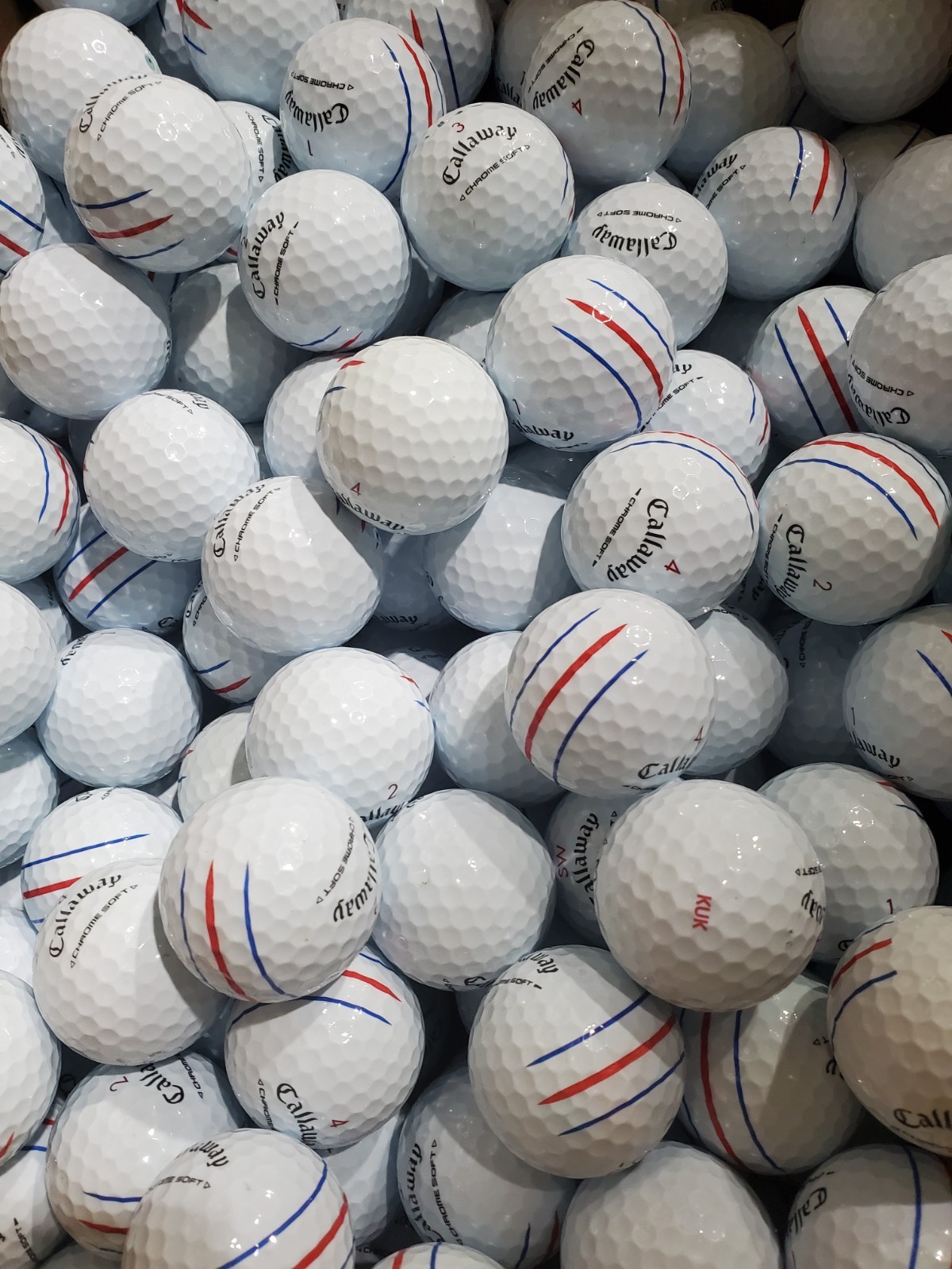 Callaway Chrome Soft 2024 Triple Track AAAA Near Mint 24 Used Golf Balls 4A