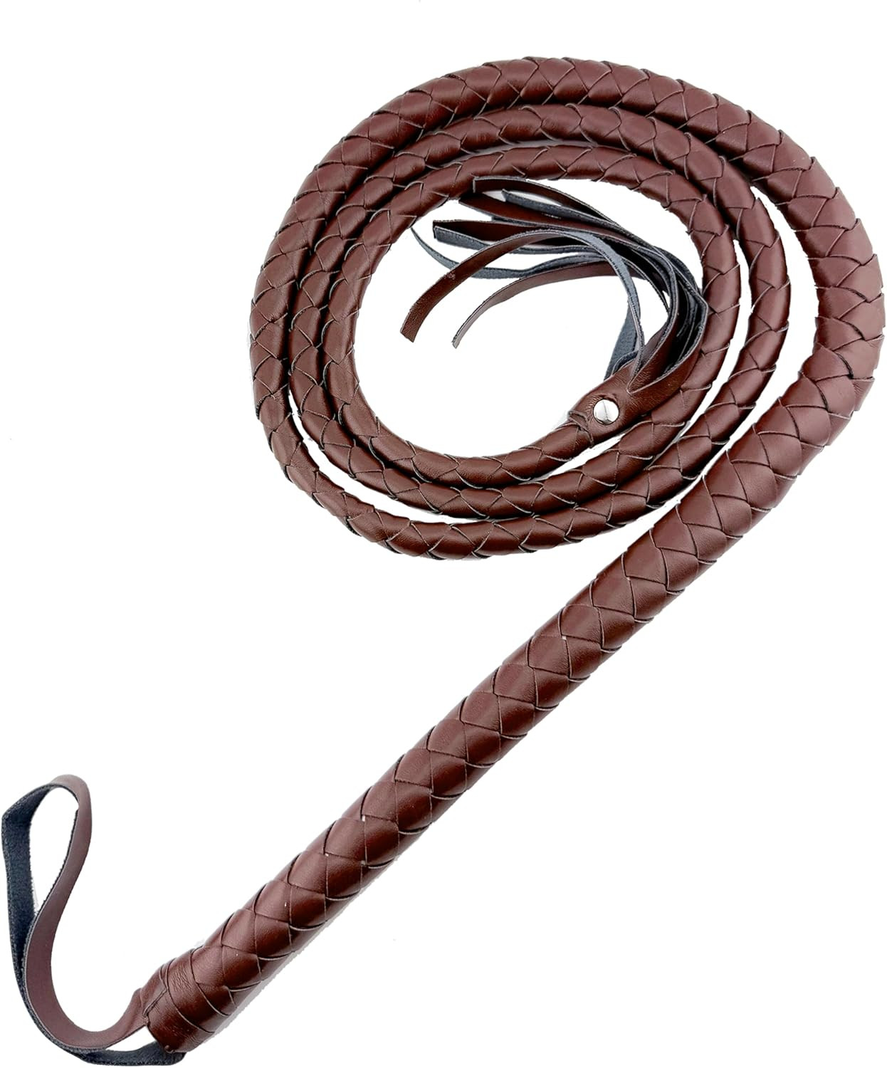 73" Faux Leather Cowboy Whip,Vintage Ringmaster Whip Western Equestrian Costume