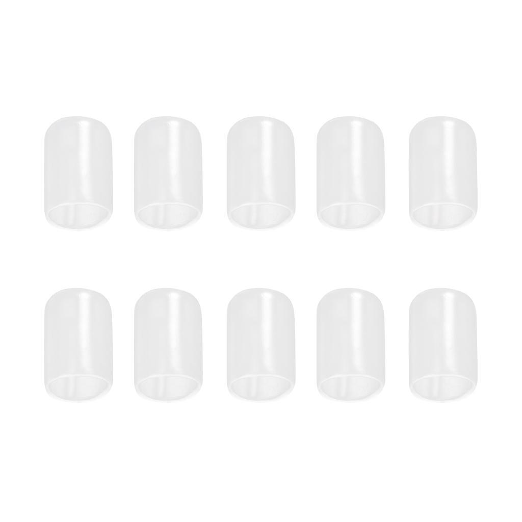 10Pcs Clear Silicone Sleeve Billiard Accessory
