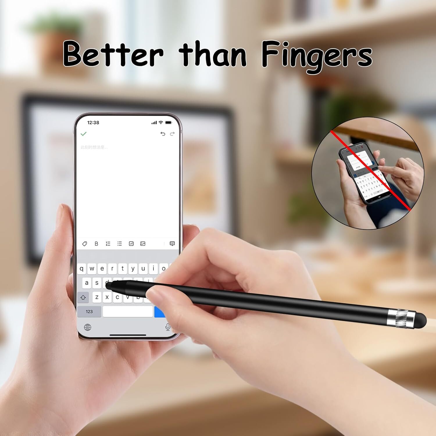 4PCS Touch Screen Pen Stylus Universal For iPhone iPad Samsung Amazon Tablet