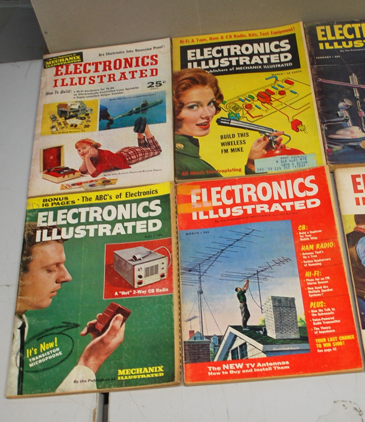 Rare Electronics Illustrated Magazine 10 Issues 1958-1964 Ships Worldwide