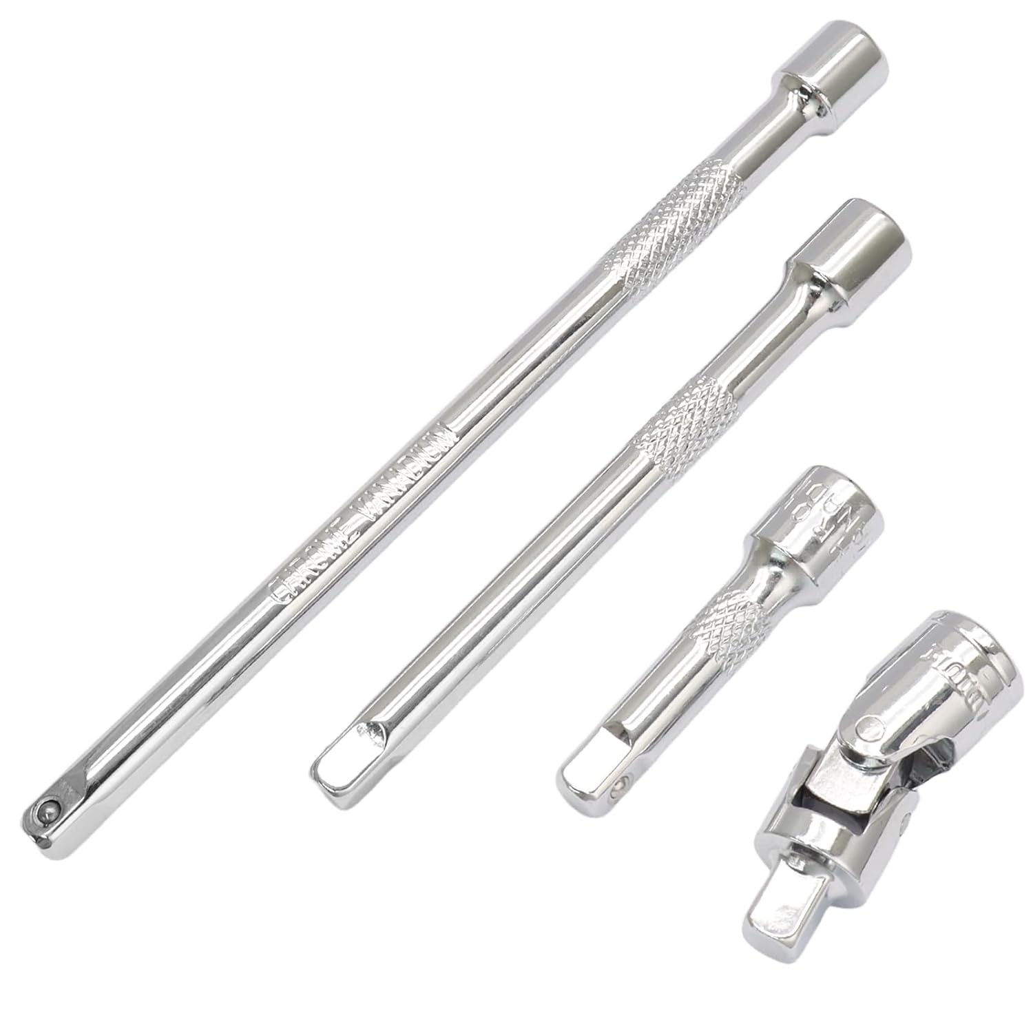 1/4 Inch Socket Extension Set 4 Pcs CR-V Ratchet Extension Bars 2 4 6 Inch