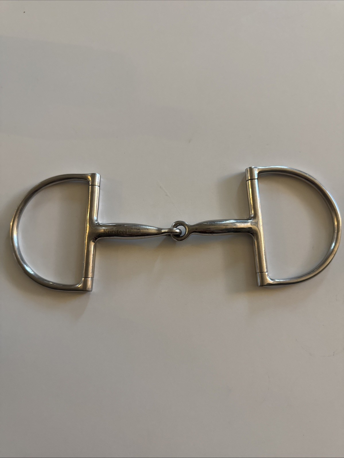 Korsteel D Ring, ENGLISH HORSE BIT, 5”, Used