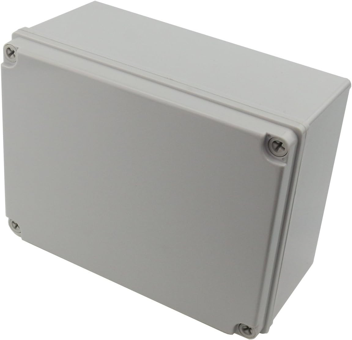 Plastic IP65 Weatherproof Electrical Junction Box 8x6x4 DIY Enclosure Gray
