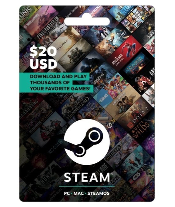 (LOT OF 3) $20 Steam Gift Card ($60 TOTAL) Valve Wallet PC MAC - *FAST SHIPPING*