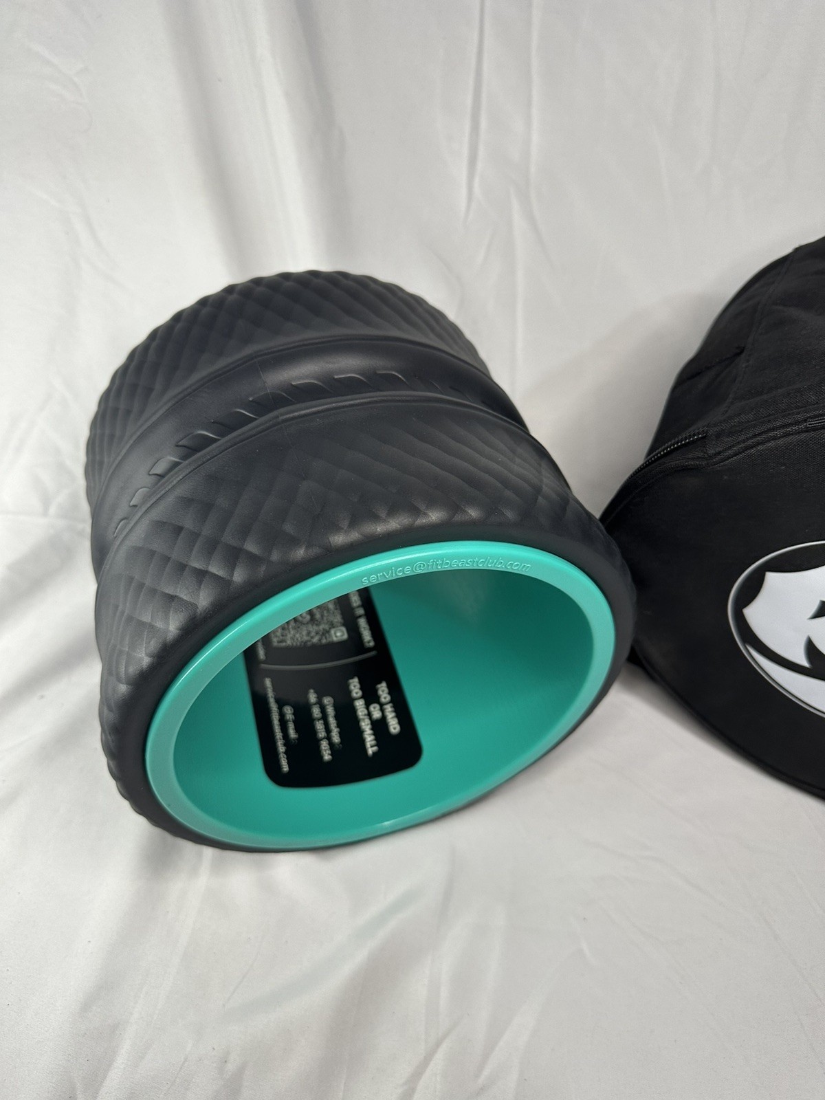 FitBeast 9 inch Back Roller Yoga Roller Back Pain Relief - Stretching