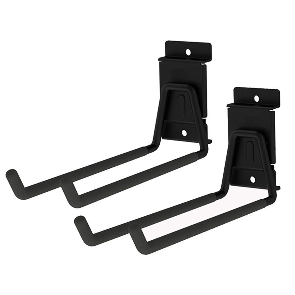 Heavy Duty Garage Storage Slatwall Double Hooks for Ladders, Wall Mounted 9’’...