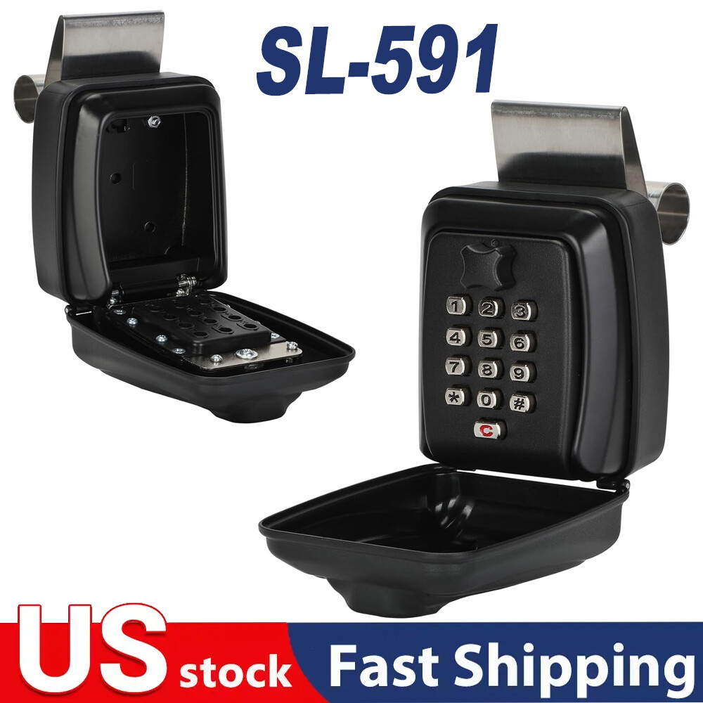 Upgrade SL-591 Car Lock Box, Car Window Punch Button Lock Box for Ride Share NEW