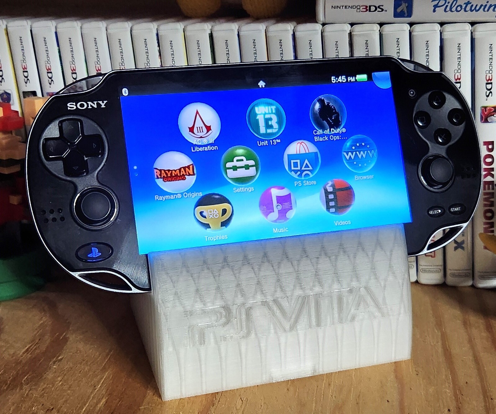 Clear Ice PS Vita Charging Dock Handheld Display Collection Stand Playstation