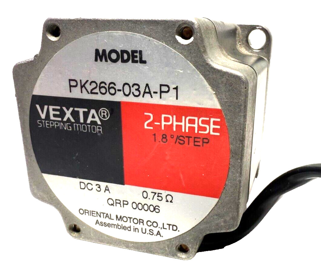 VEXTA PK266-03A-P1  2-Phase Stepping Motor 1.8", DC 3A, 75 Ohm