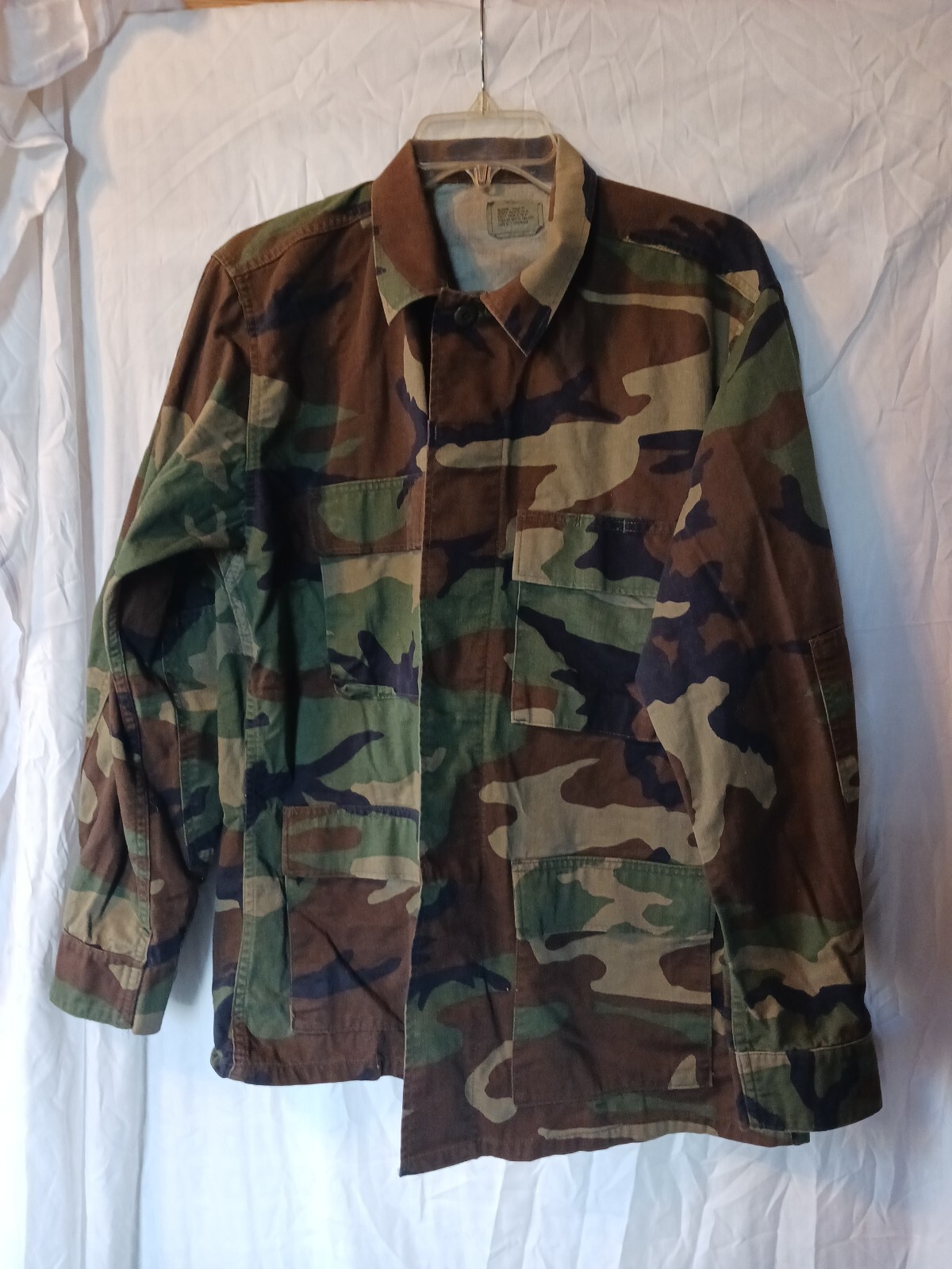 1995 Woodland Camo Military Combat Coat Medium Regular