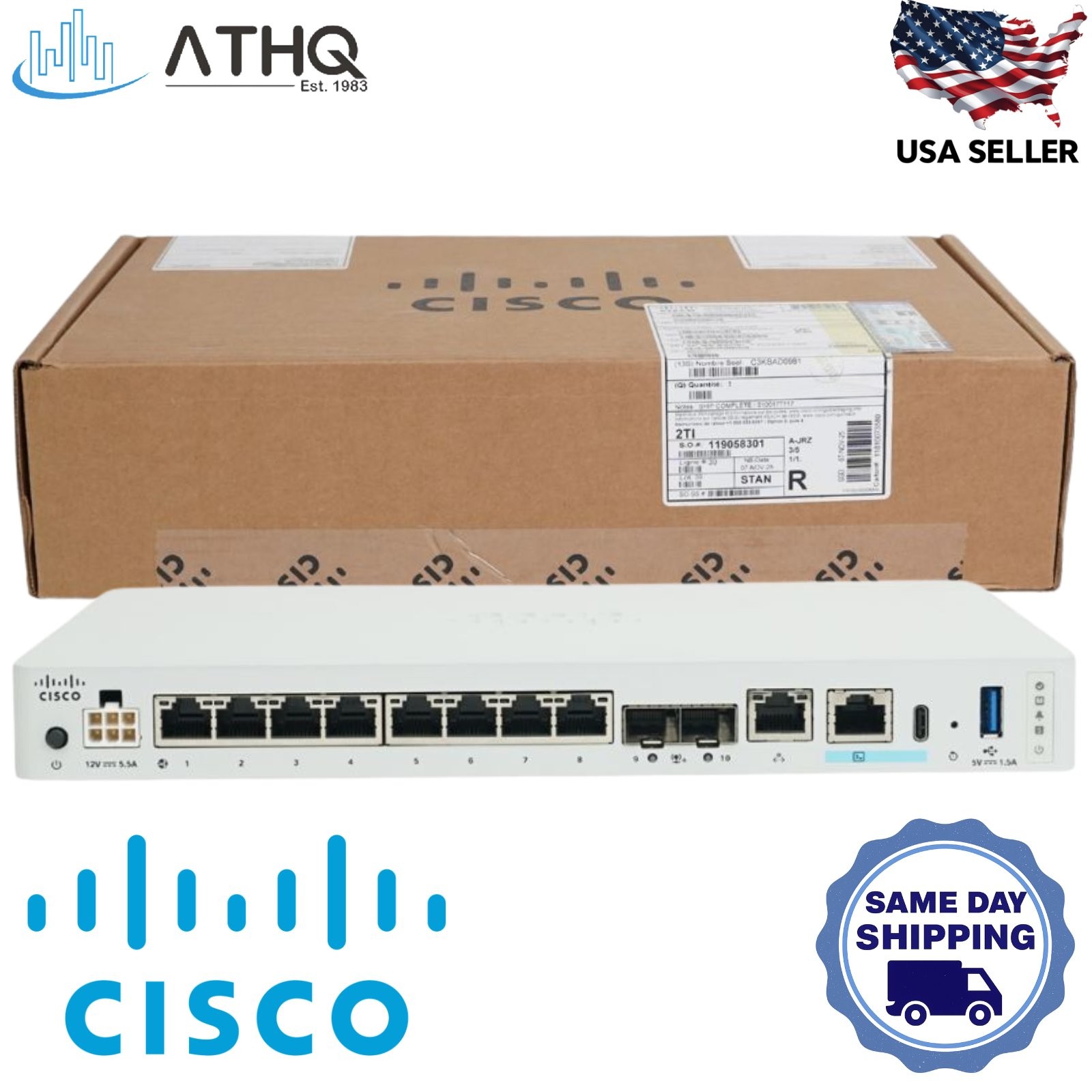 Cisco CSF1220CX-ASA-K9 Secure Firewall 1220CX ASA VPN Security Appliance 10G SFP