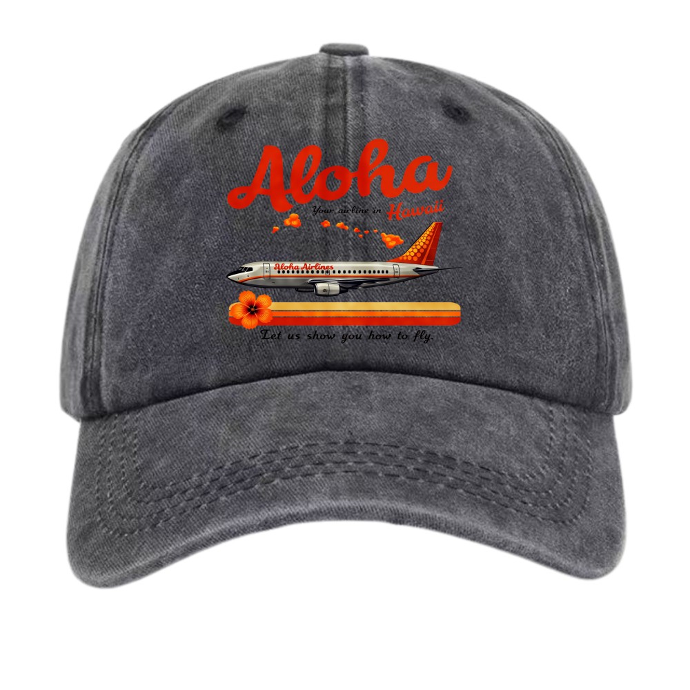 Retro "Aloha Airlines" Travel Unisex Casual Baseball Cap