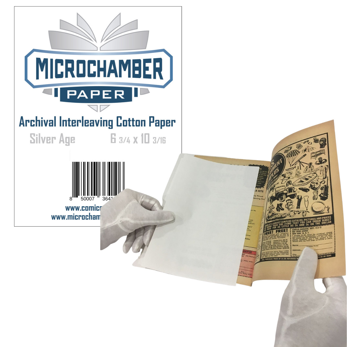 MicroChamber Paper 50 Silver Comic Book Archival Sheets Acid-Free Preservation