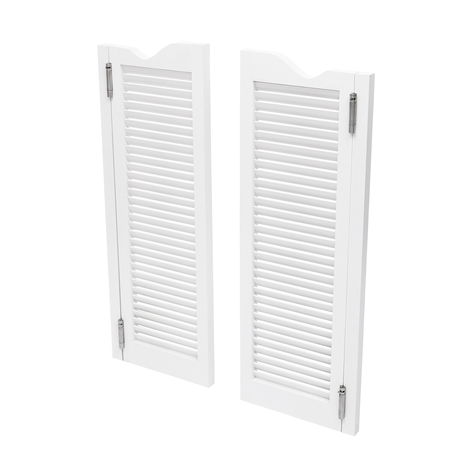 White Swinging Door Double Half Door Double-hinged Café Door With Hinges