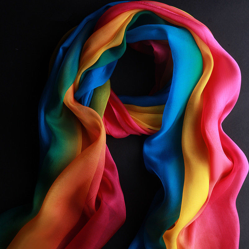 New Scarf Shawl GAY PRIDE RAINBOW FLAG Lesbian Bisexual LGBT