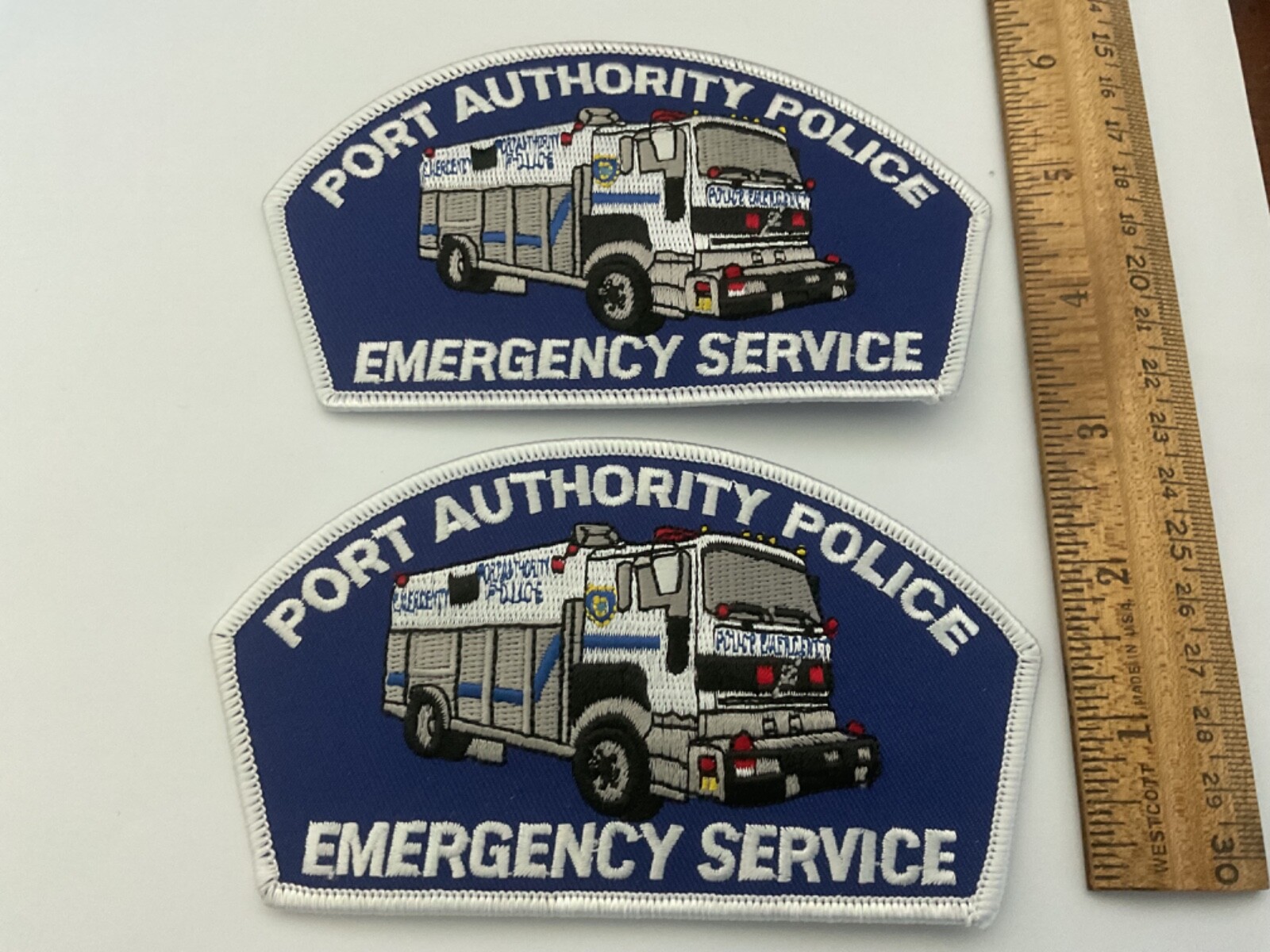 Port Authority Police Emergency Services NY collectable patch set full size new