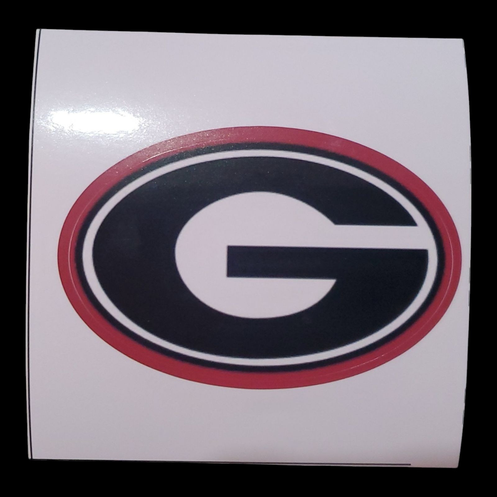 Vintage Georgia Bulldogs Logo - Die Cut Laminated Vinyl Sticker/Decal