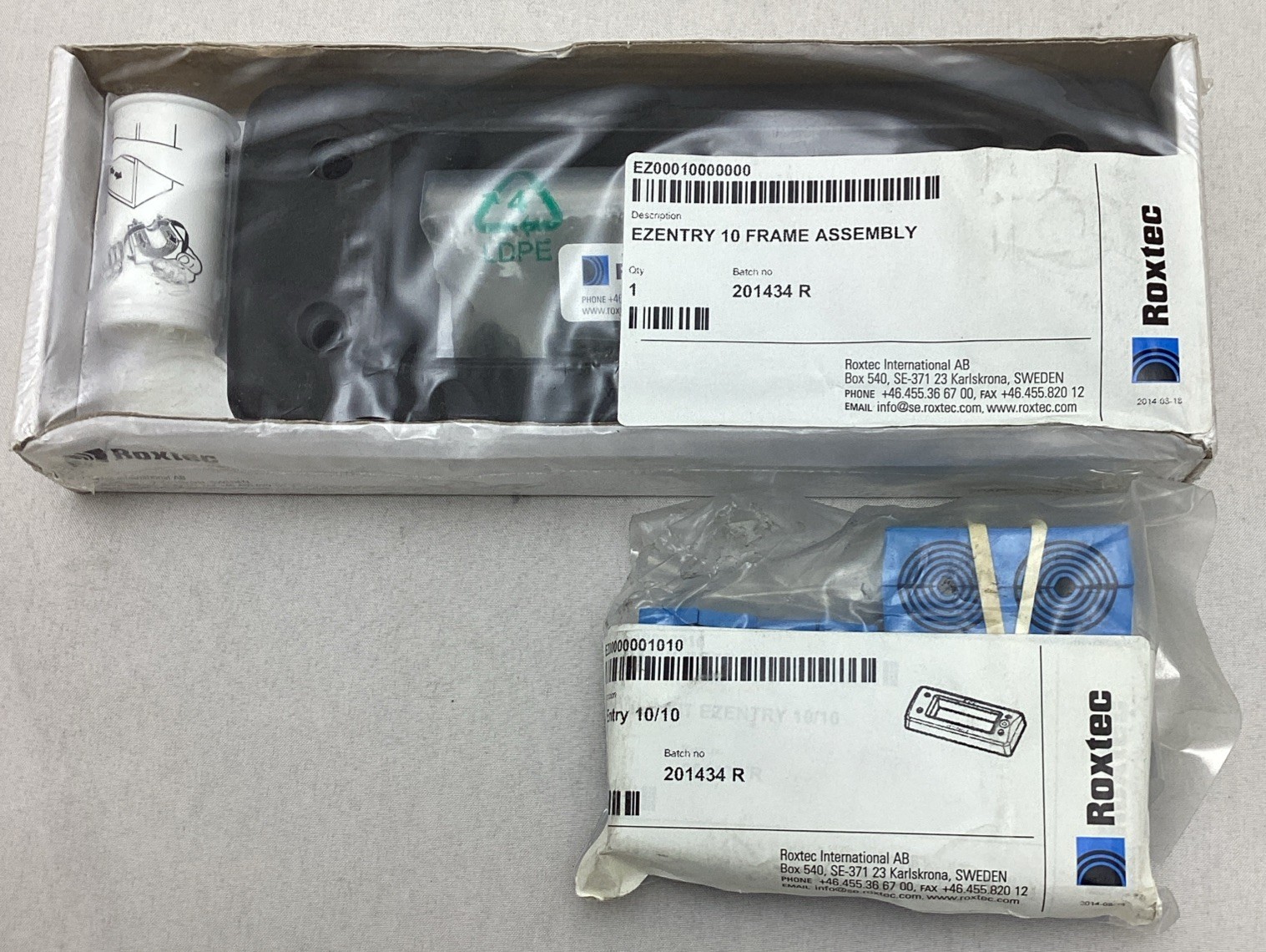 Roxtec EZENTRY 10/10 Cable/Pipe Entry Seal EZ00010000000, EZ00000001010 .13to.65