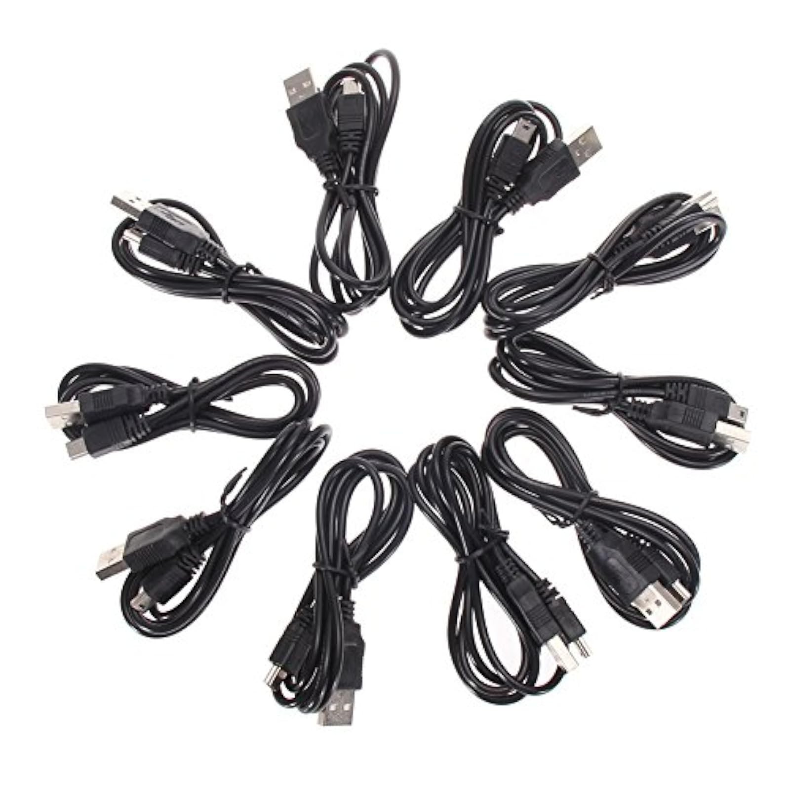 Lot Of 10 PCS USB Play Charger Charging Cables For Sony PS3 6 Feet For PlayStati