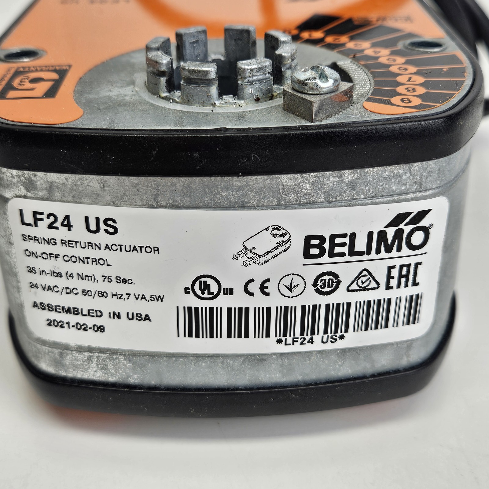 Belimo LF24 US Spring Return Damper Actuator AC/DC 24 V