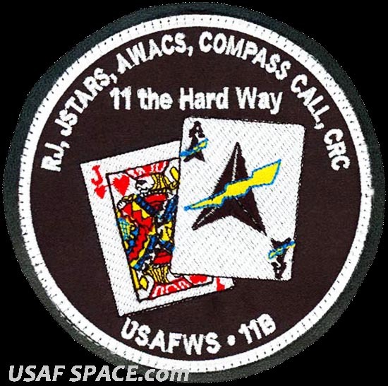 USAF 8th WEAPONS SQ -CLASS 2011B -11- THE HARD WAY- ORIGINAL AIR FORCE VEL PATCH