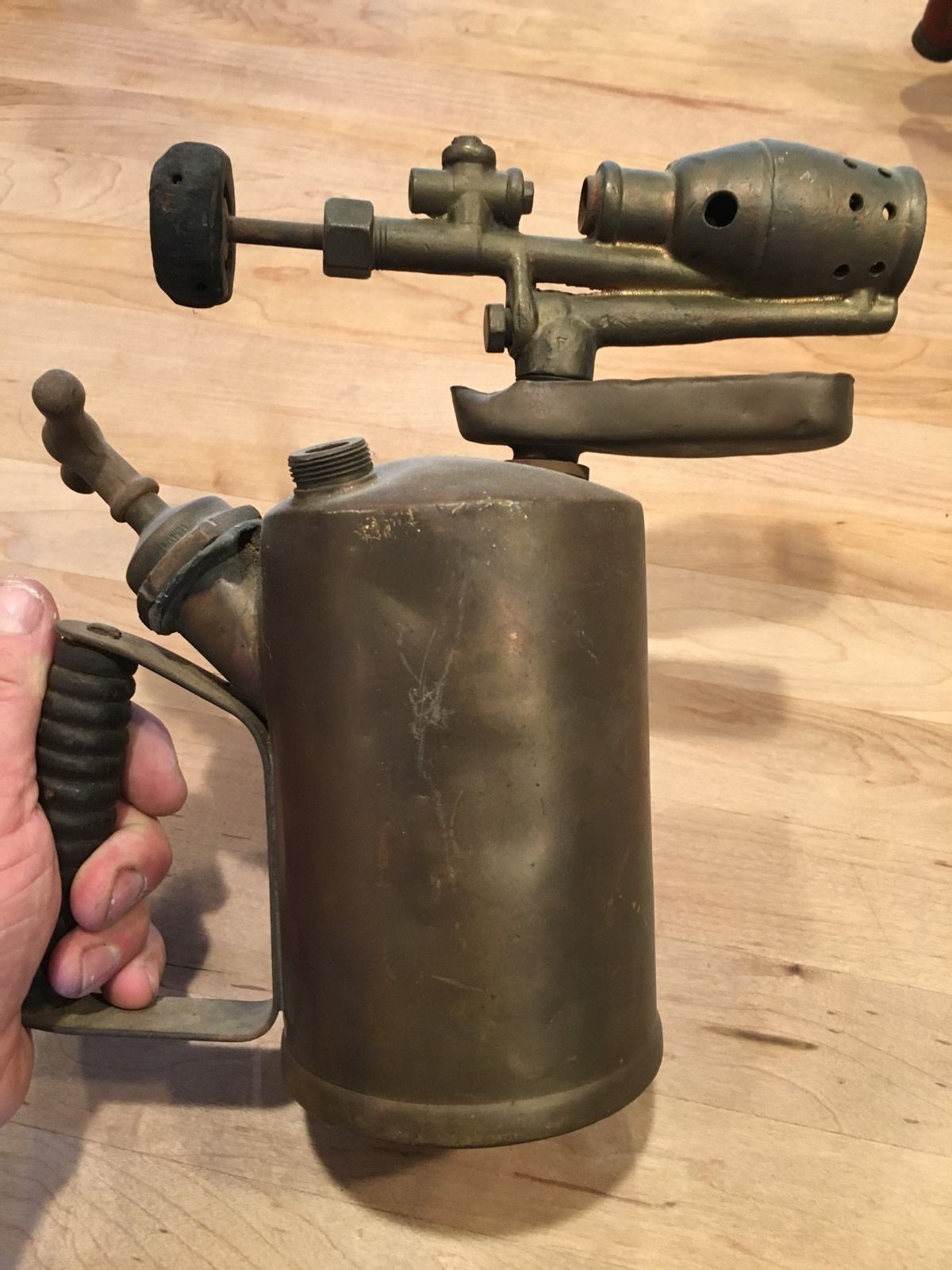 ANTIQUE / VINTAGE  BRASS  BLOW TORCH / BLOWTORCH  :