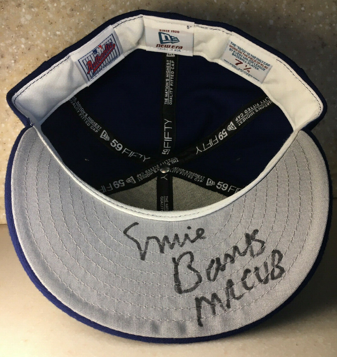 Ernie Banks Autograph MR CUB Fitted Chicago Cubs Cap New Era 59FIFTY Size 7 1/4