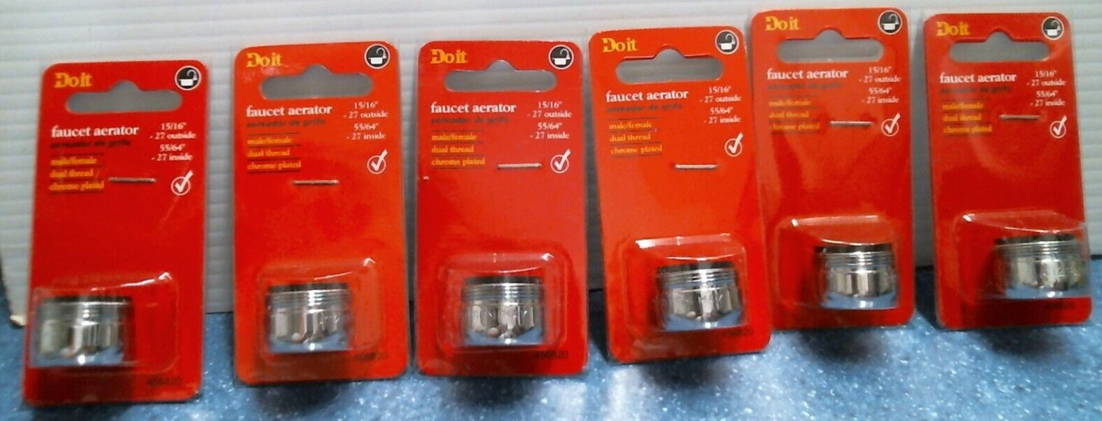 Do It Best Faucet Aerator, DUO Male/Female, LOT OF 6 (456820) FS