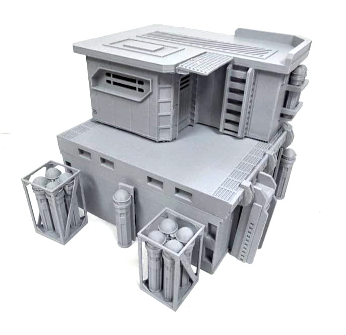 Modular Outpost Building Sci-Fi Terrain Warhammer Scenery Tabletop Wargaming (A)