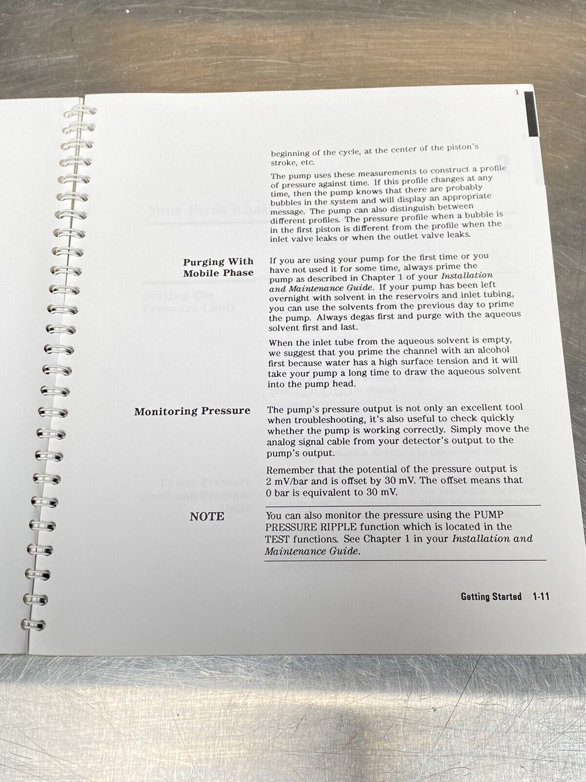 Hewlett Packard HP 1050 Series Pumping Systems - Users Guide / Manual