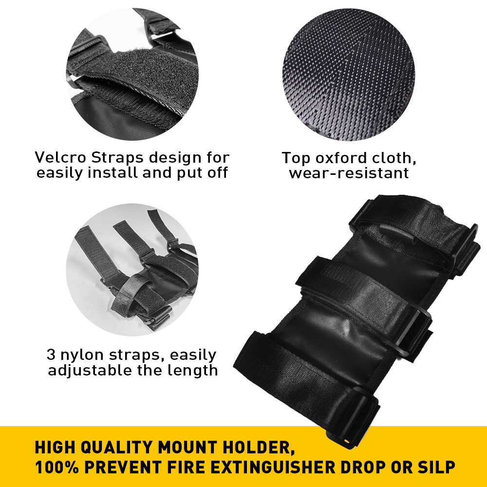 Car Roll Bar Fire Extinguisher Holder Mount Bracket Adjustable for JeepWrangler