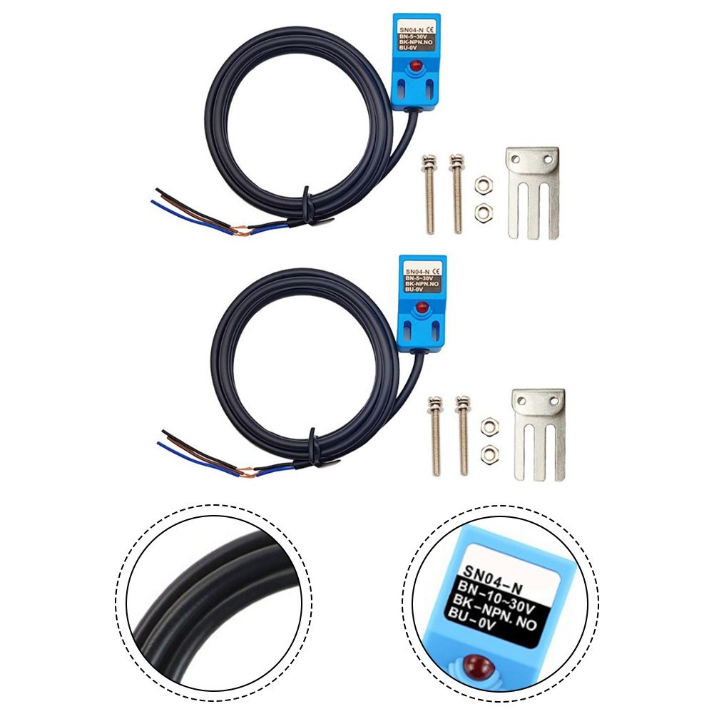 for 2 Sets NPN NO SN04N Inductive Sensor Switches for Automatic Control Systems