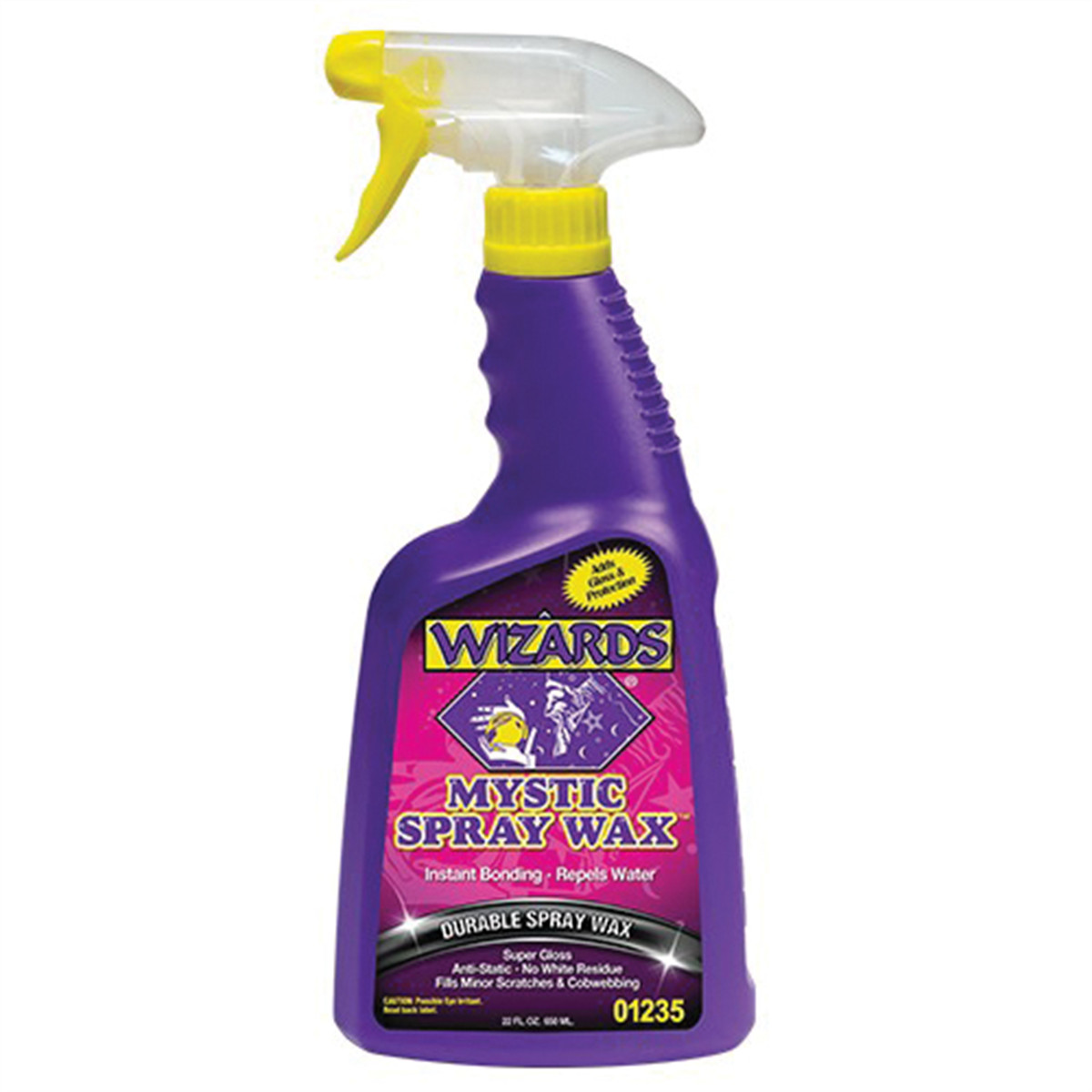 Wizards Products Mystic Spray Wax 01235 Slick Finish Detailer, 22 oz Spray Bottl
