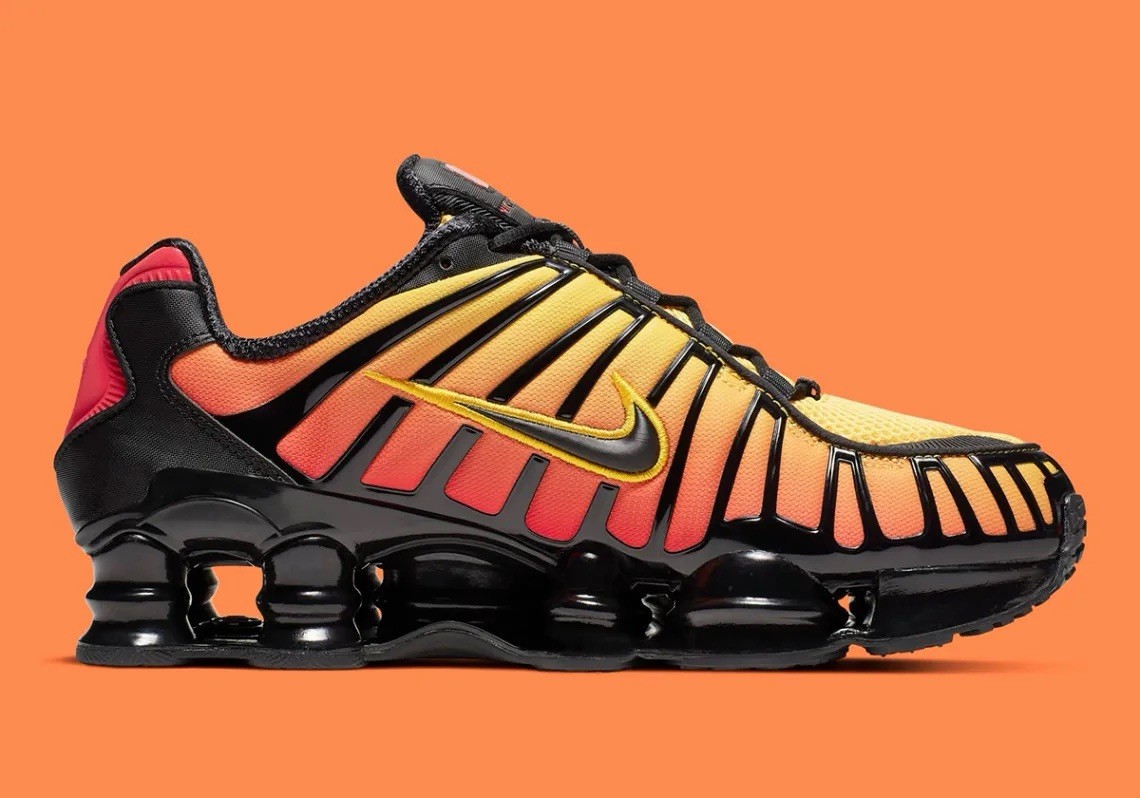 Nike Shox TL Sunrise Orange Yellow Gradient Shoes AV3595-004 Men’s Sizes