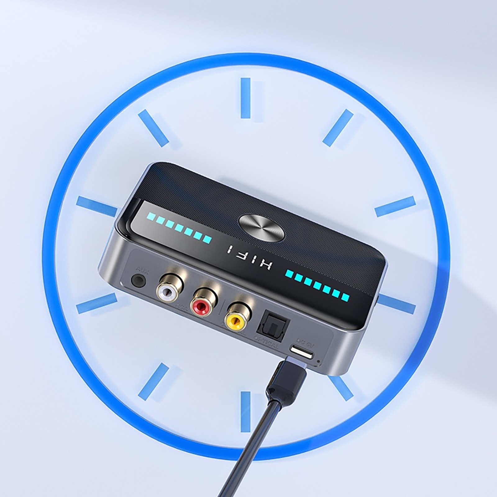 NEW Bluetooth 5.3 NFC Transmitter Receiver Audio Adapter For TV Home Stereos