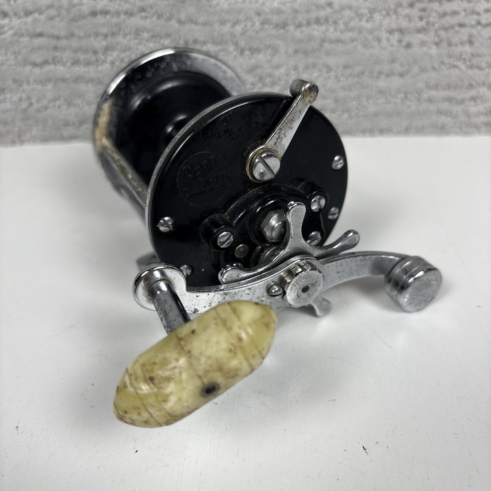 Vintage Penn No. 155 Fishing Reel USA Made Saltwater Conventional